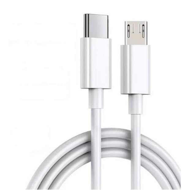 USB-кабель Rivex Type-C to MicroUSB (1m) (Белый) USB-кабель Rivex Type-C to MicroUSB (1m) (Белый)