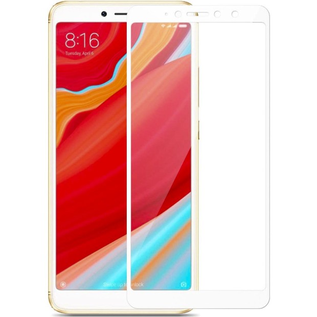Защитное стекло 3D для Xiaomi Redmi 6 / 6a White