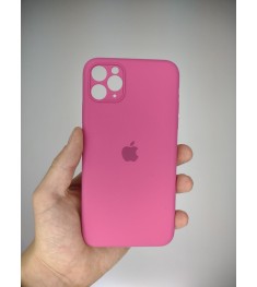 Силіконовий оригінальний чохол RoundCam для Apple iPhone 11 Pro Max (60) фуксія...