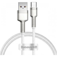 USB-кабель Baseus Cafule Metal Data 66W (1m) (Type-C) (Білий) CAKF000102