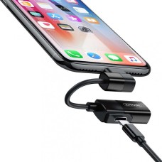 Переходник Joyroom Dual Lightning S-M362 (Зарядка + наушники) (Чёрный)