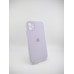 Силіконовий оригінальний квадратний круглий чохол для Apple iPhone 11 (71) Світлий гліцинь