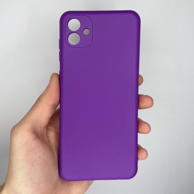 Силіконовий оригінальний чохол Samsung Galaxy A04E (2022) (ShutCam) (Бузковий)