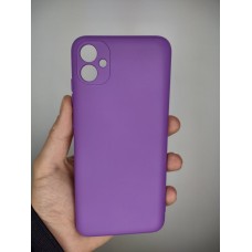 Силикон Original Case Samsung Galaxy A04E (2022) (ShutCam) (Сиреневый)