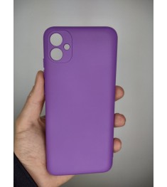 Силіконовий оригінальний чохол Samsung Galaxy A04E (2022) (ShutCam) (Бузковий)