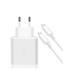 Адаптер живлення Samsung EP-TA845XWE 45W (1 Type-C) + кабель Type-C - Type-C (бі..