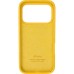 Силіконовий оригінальний круглий чохол для Apple iPhone 17 Pro Max (63) Канарково-жовтий
