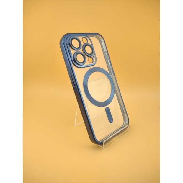Чохол UMKU Shining з MagSafe для Apple iPhone 15 Pro (Синій Титан)