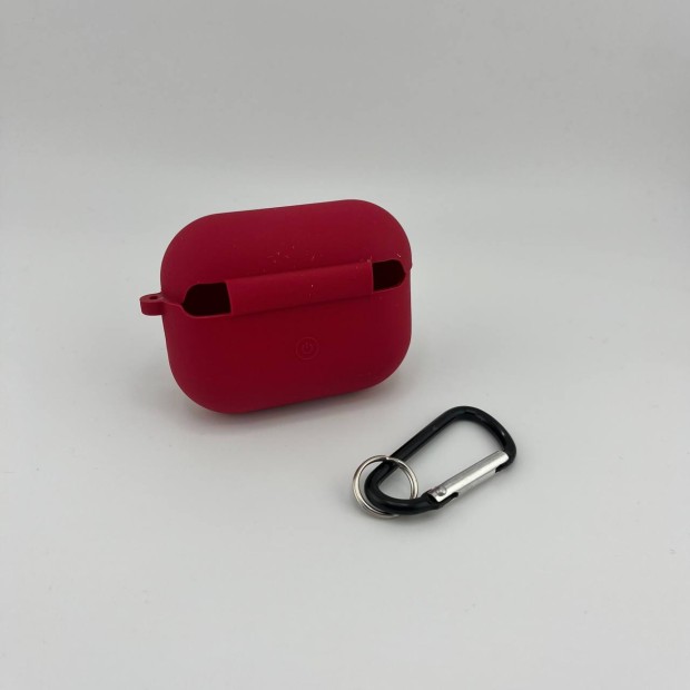 Чохол для навушників Full Silicone Case with Microfiber Apple AirPods Pro 2 (60) Фуксія