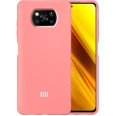 Силикон Original 360 Case Logo Xiaomi Poco X3 (Розовый)