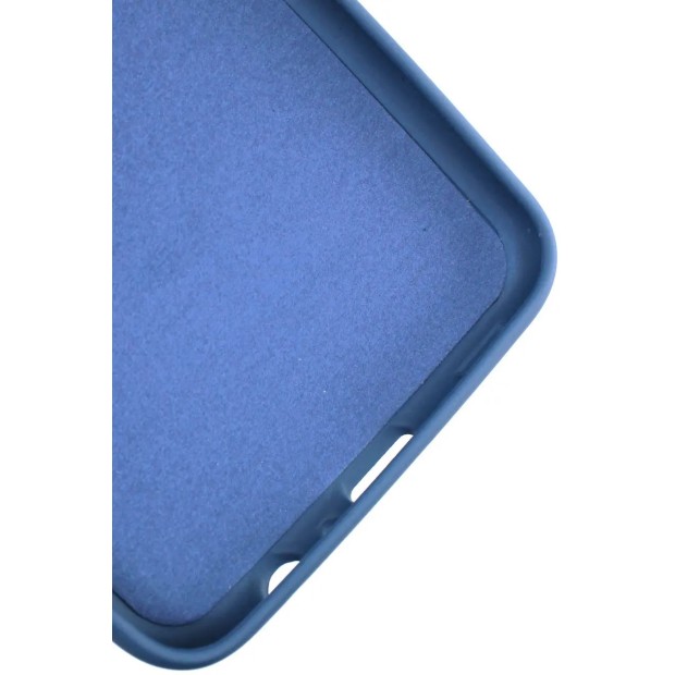 Силіконова оригінальна накладка Samsung Galaxy A22  /  M22  /  M32 (ShutCam) (Кобальт)