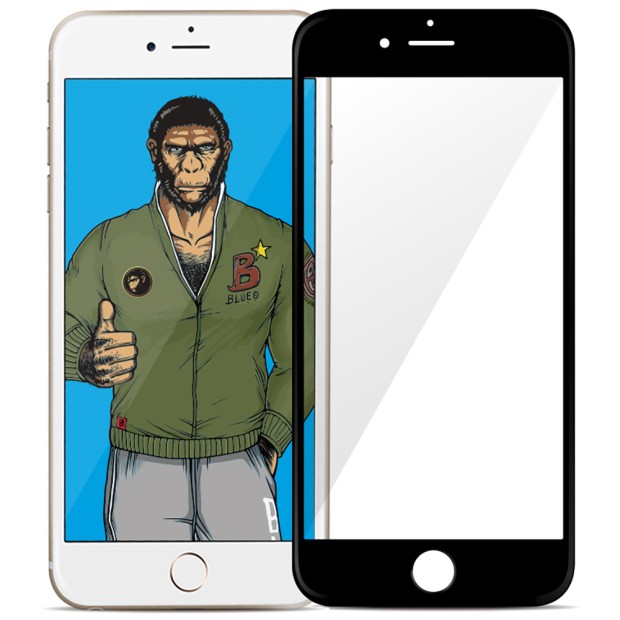 Захисне скло 5D Blueo  /  Welement HD для Apple iPhone 7  /  8  /  SE Чорний
