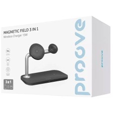 Беспроводное зарядное устройство Proove Magnetic Field Pro 3in1 Qi2 (Black)