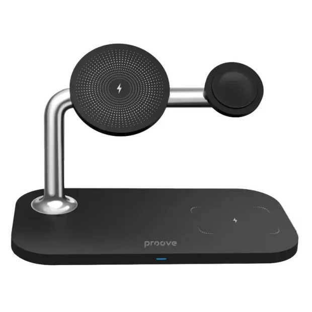 Беспроводное зарядное устройство Proove Magnetic Field Pro 3in1 Qi2 (Black)