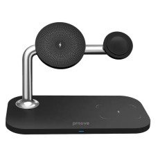Беспроводное зарядное устройство Proove Magnetic Field Pro 3in1 Qi2 (Black) Беспроводное зарядное устройство Proove Magnetic Field Pro 3in1 Qi2 (Black)