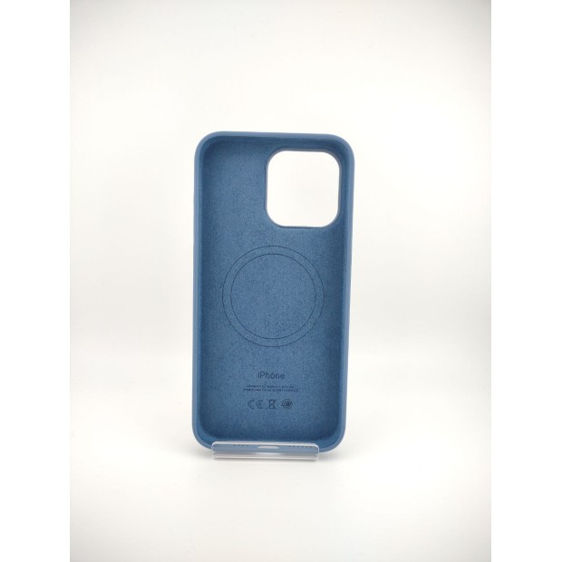 Чохол Silicone Case with MagSafe для Apple iPhone 15 Pro Max (Winter Blue)