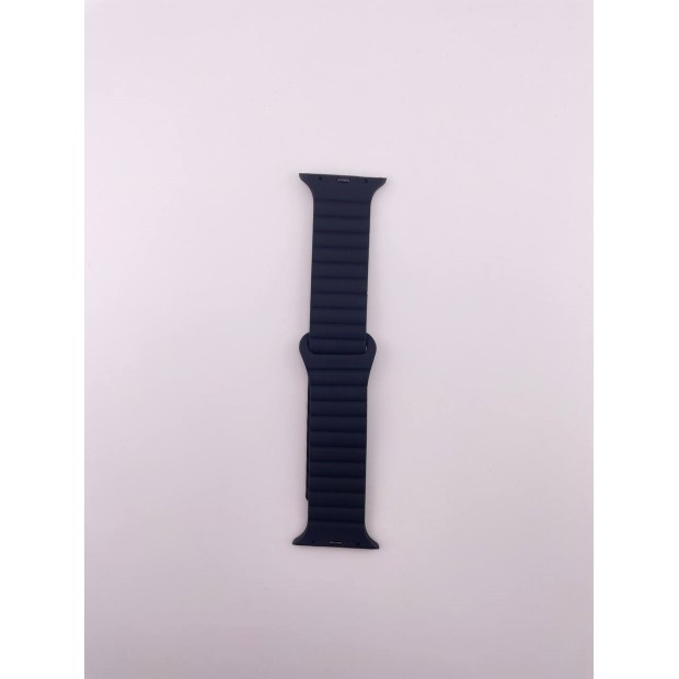 Ремінець для Apple Watch Ribbed Silicone Shine 42  /  44  /  45  /  49 мм (07) Чорний.