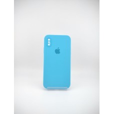 Силіконовий чохол Original Square RoundCam для Apple iPhone X  /  XS (20) Синій
