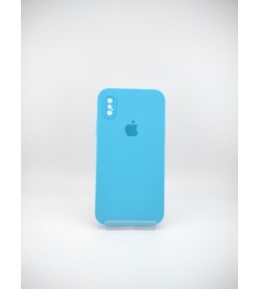 Силіконовий чохол Original Square RoundCam для Apple iPhone X  /  XS (20) Синій