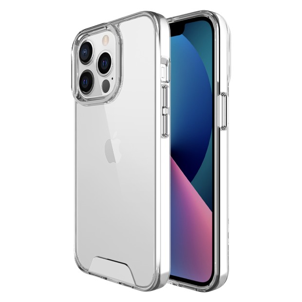 Силіконовий чохол Space Case Premium для Apple iPhone 13 Pro (Прозорий)
