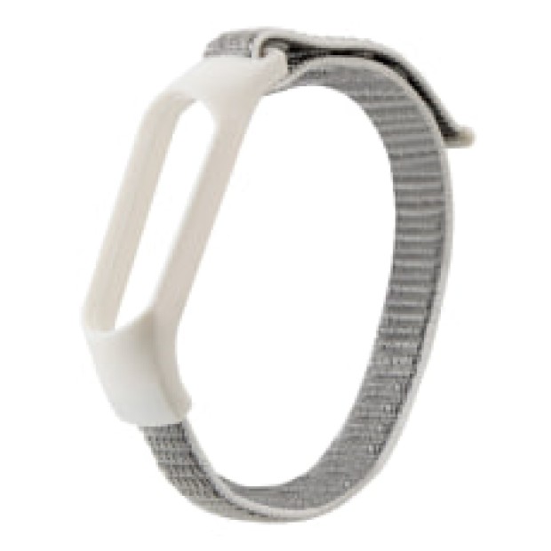 Ремінець Velcro для Xiaomi Mi Band 3  /  4  /  5  /  6  /  7 (Сірий)