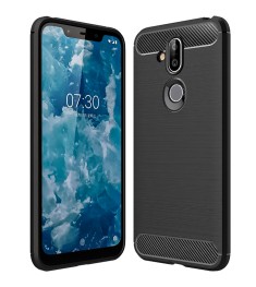 Силікон Polished Carbon для Nokia 7.1 Plus (Чорний)