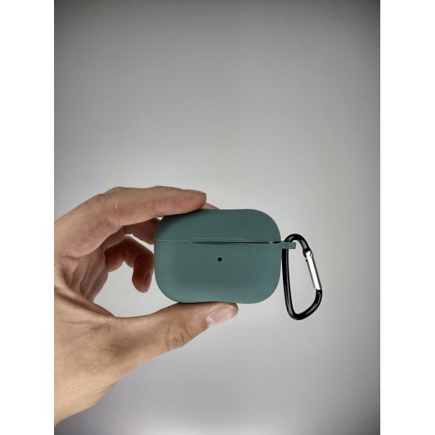 Чохол для навушників Full Silicone Case Apple AirPods Pro 2 (55) Blackish Green