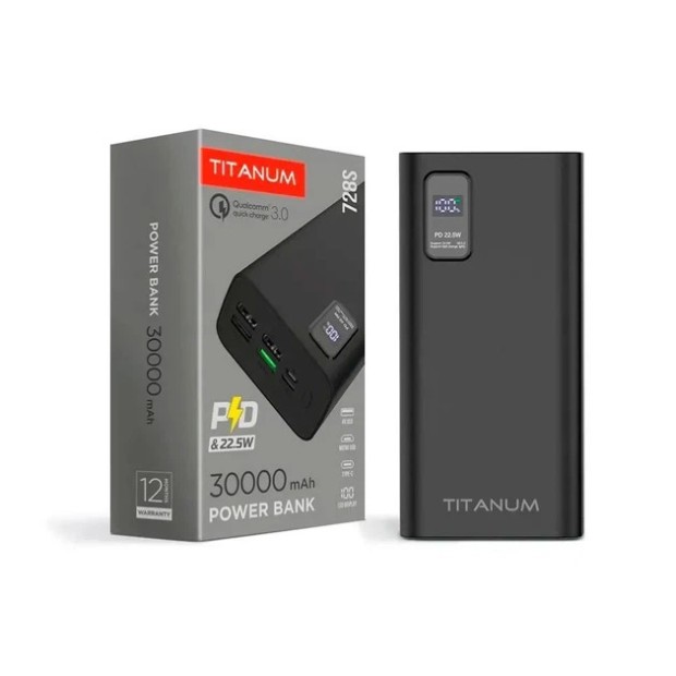 PowerBank Sigma X-Power 30000mAh 65W (SI30A6QLX) (Black)