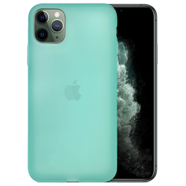 Силикон TPU Latex Apple iPhone 11 Pro Max (Бирюзовый)