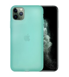Силикон TPU Latex Apple iPhone 11 Pro Max (Бирюзовый)