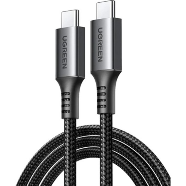 USB-кабель UGREEN US567 (2м) (Type-C на Type-C) (Чорно-сірий)