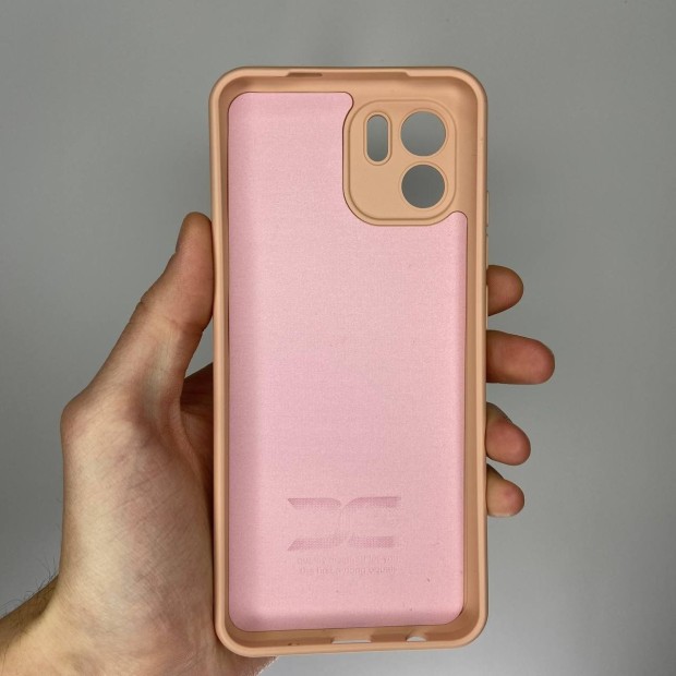 Силіконова Оригінальна 360 Чохол З Логотипом Xiaomi Redmi A2  /  A1 (ShutCam) (Персиковий)