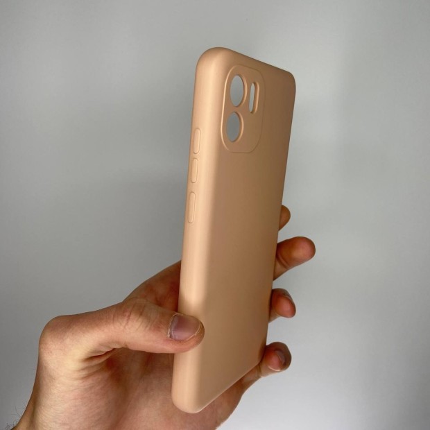 Силіконова Оригінальна 360 Чохол З Логотипом Xiaomi Redmi A2  /  A1 (ShutCam) (Персиковий)