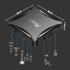 Smart TV приставка X88 mini 2/16Gb 4K Android 11 (Чёрный)