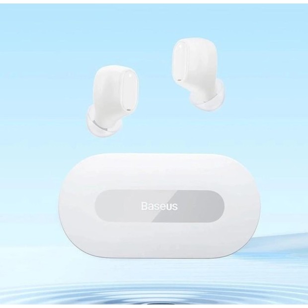 Беспроводные наушники-гарнитура вакуумные Baseus Bowie EZ10 (White)
