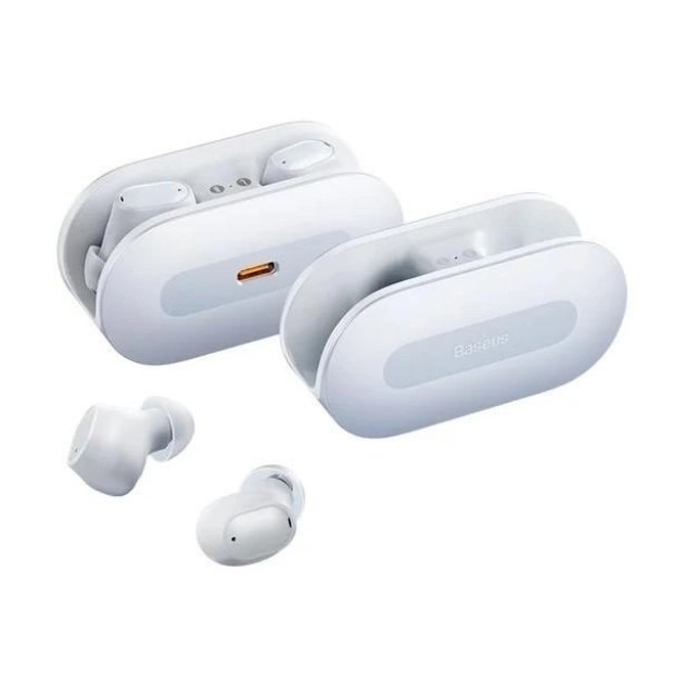 Беспроводные наушники-гарнитура вакуумные Baseus Bowie EZ10 (White)