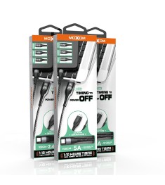 USB-кабель Moxom MX-CB39 (Lightning) LED Button (Чёрный)