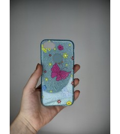 Силикон Glitter Apple iPhone 7 / 8 / SE (2020) (Butterfly)