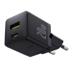 Baseus Palm 20W PD Power Adapter (1 Type-C / 1 USB) + Type-C to Type-C Cable (Bl.. Baseus Palm 20W PD Power Adapter (1 Type-C / 1 USB) + Type-C to Type-C Cable (Bl..