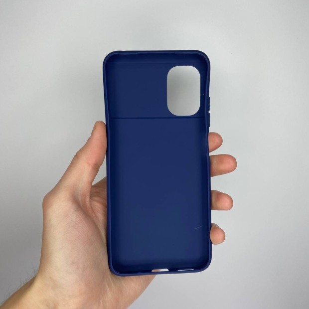 Силіконовий чохол iNavi Color для Xiaomi Poco M5 (Темно-синій)
