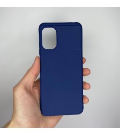 Силіконовий чохол iNavi Color для Xiaomi Poco M5 (Темно-синій)