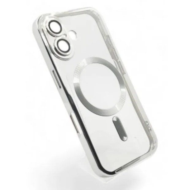Case UMKU Shining with MagSafe for Apple iPhone 16 Plus (Silver)
