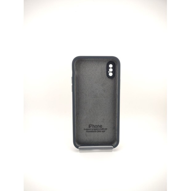 Силикон Original Square RoundCam Case Apple iPhone X / XS (86) Dark Coal