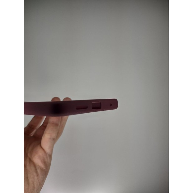 Силіконовий чохол оригінальний Xiaomi Redmi Note 12 4G (з захистом камери) (Бордовий)