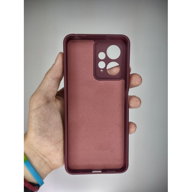 Силикон Original Xiaomi Redmi Note 12 4G (ShutCam) (Бордовый)