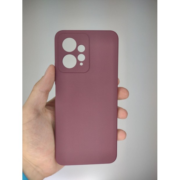 Силикон Original Xiaomi Redmi Note 12 4G (ShutCam) (Бордовый)