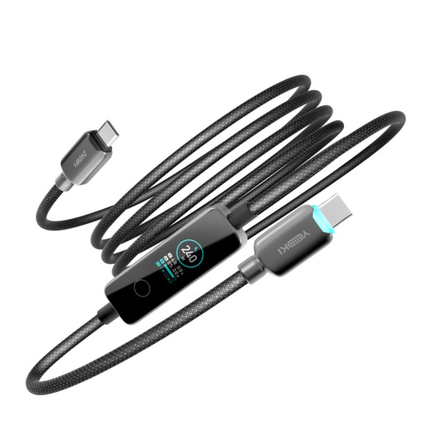 USB-кабель YOKI Monitor YK-CAMO924L2 240W (Type-C to Type-C) 2m (Чёрный) USB-кабель YOKI Monitor YK-CAMO924L2 240W (Type-C to Type-C) 2m (Чёрный)
