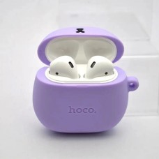 Бездротові навушники-гарнітура вкладиші Hoco EW45 Cat Ear (Фіолетові)