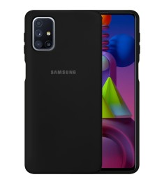 Силикон Original 360 Case Logo Samsung Galaxy M51 (2020) (Чёрный)