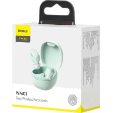 Безпровідні навушники-гарнітура вакуумні Baseus Bowie Encok WM01 (Зелені).